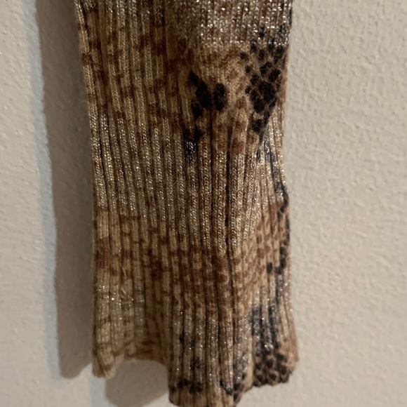 Express Cardigan Brown and Tan Patterned Cardigan - Picture 7 of 10